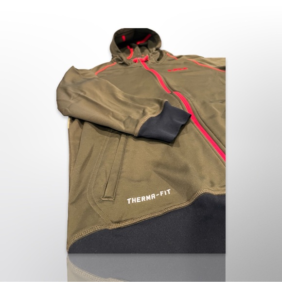 Nike Men's Sweatshirt Size Small Therma-Fit , Color Olive Green. - Picture 5 of 10